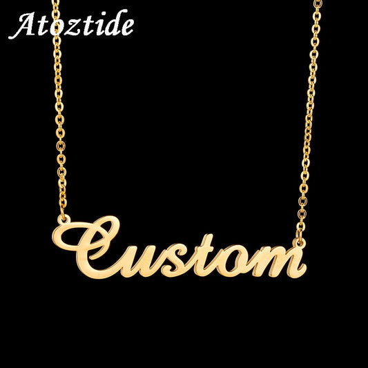 So Custom Stainless Steel Name Necklace